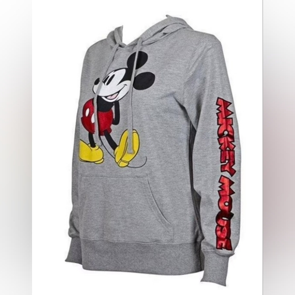 DISNEY Mickey Mouse drawstring kangaroo pocket pullover hoodie - Picture 1 of 9